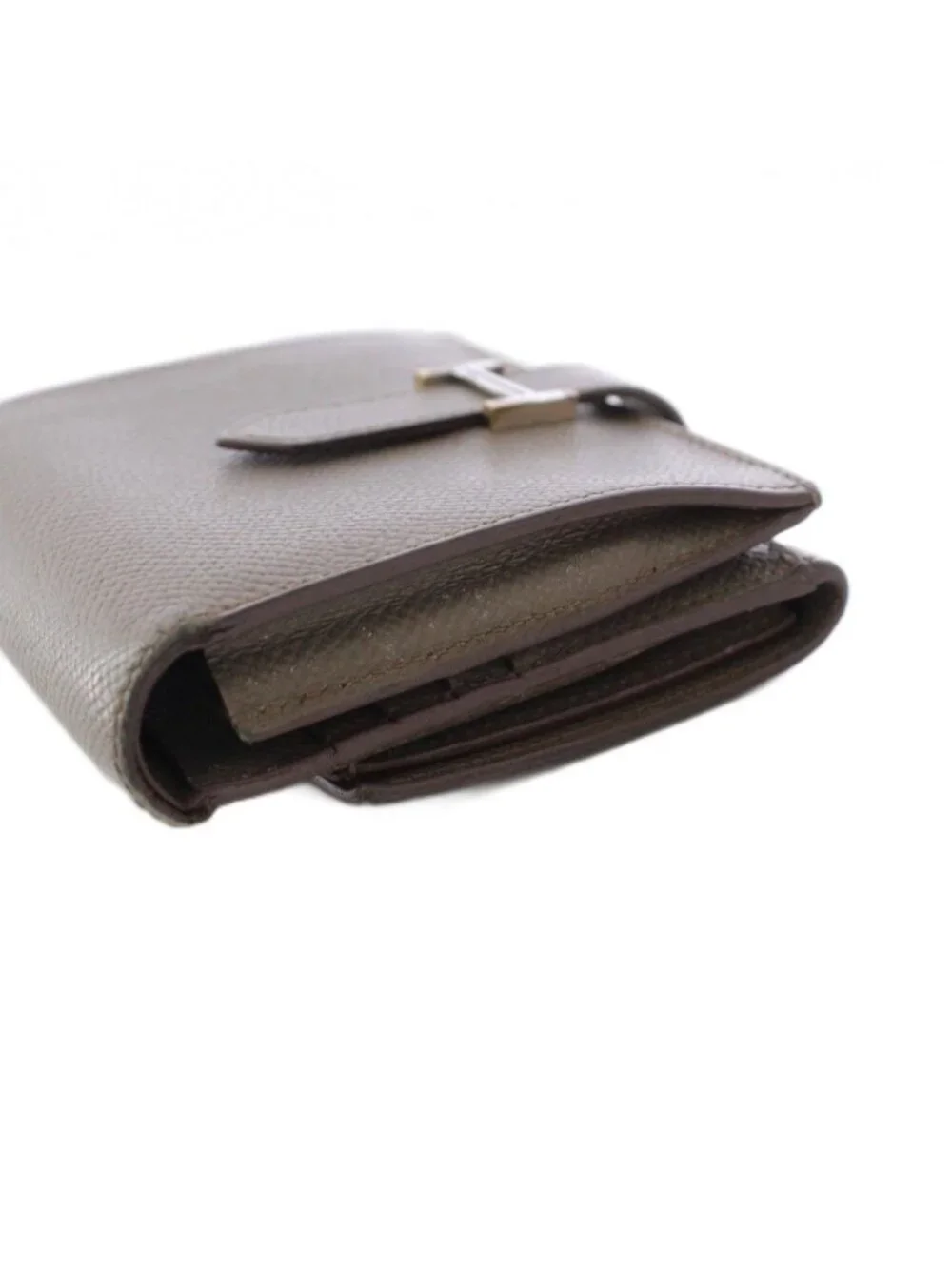 Hermes Bearn Rectoverso Bifold Wallet Compact Greige